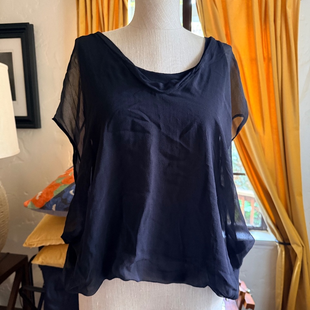 Vince SIlk double layer top